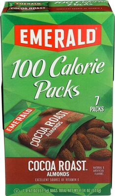 Emerald Nuts, Cocoa Roast(R) Almonds, 100 Calorie Packs, 7 Ct, 4.34 Oz
