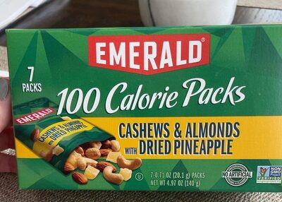 Cashews & Almonds With Dried Pineapple 100 Calorie Packs, Cashews & Almonds With Dried Pineapple