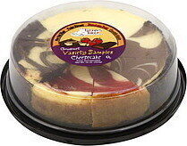 Variety Cheesecake, New York Style, Chocolate Marble, Strawberry Swirl, Brownie