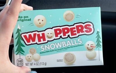 Snowballs Covered In Vanilla Flavored Creme Malted Milk Balls, Vanilla