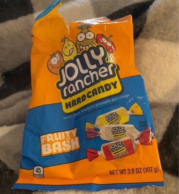 Fruity Bash Lemon, Peach, Strawberry, Pineapple And Orange Flavored Hard Candy, Fruity Bash