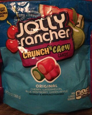 Crunch'N Chew Candy, Cherry, Watermelon, Blue Raspberry, Green Apple