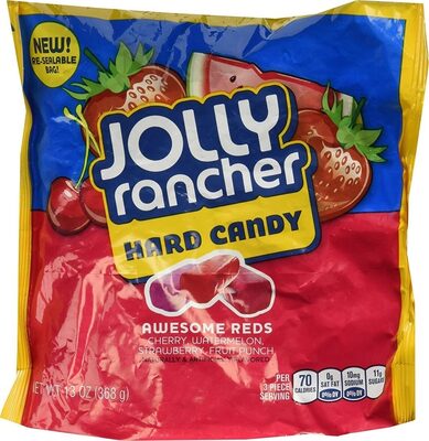 Cherry, Strawberry, Watermelon, And Fruit Punch Hard Candy, Cherry, Strawberry, Watermelon, And Fruit Punch