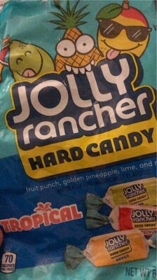 Fruit Punch, Golden Pineapple, Lime And Mango Tropical Hard Candy, Fruit Punch, Golden Pineapple, Lime And Mango