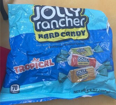 Tropical Fruit Punch, Golden Pineapple, Lime, And Mango Hard Candy, Tropical