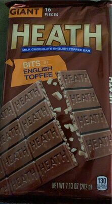 Milk Chocolate English Toffee Bar Giant, Milk Chocolate