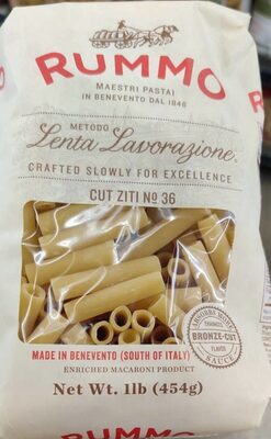 Enriched Macaroni Product, Cut Ziti No. 36