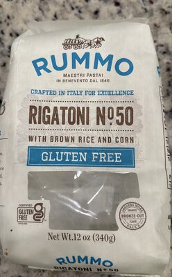Gluten Free Pasta, Rigatoni No. 50