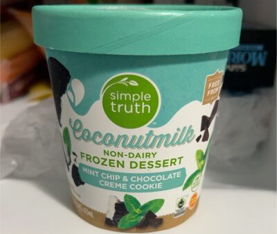 Mint Chip & Chocolate Creme Cookie Coconutmilk Non-Dairy Frozen Dessert, Mint Chip & Chocolate Creme Cookie