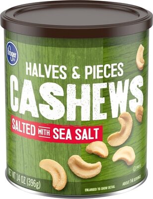 Kroger, Salted Cashews Halves & Pieces