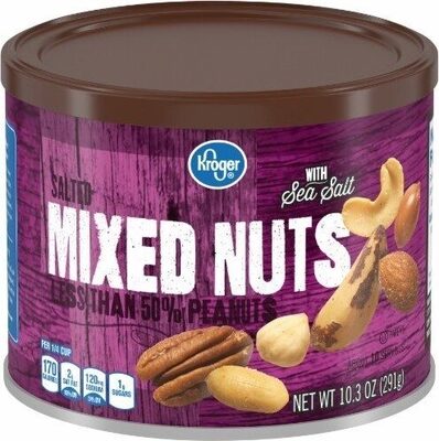 Kroger, Salted Mixed Nuts