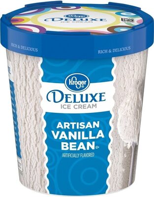 Kroger, Deluxe Ice Cream, Artisan Vanilla Bean, Artisan Vanilla Bean