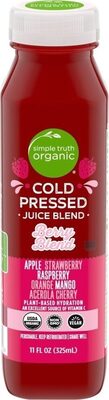 Berry Blend Apple, Strawberry, Raspberry, Orange, Mango, Acerola Cherry Cold Pressed Juice Blend, Berry Blend