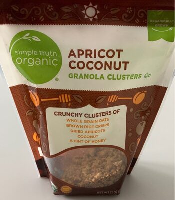 Apricot Coconut Crunchy Granola Clusters Of Whole Grain Oats Brown Rice Crisps Dried Apricots Coconut A Hint Of Honey, Apricot Coconut