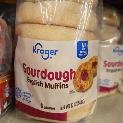 Kroger, English Muffins, Sour Dough, Sour Dough