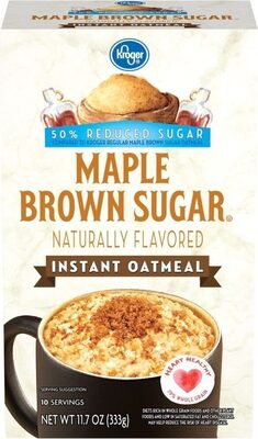 Maple Brown Sugar Instant Oatmeal, Maple Brown Sugar