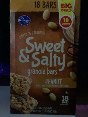 Peanut Flavored Sweet & Salty Granola Bars, Peanut