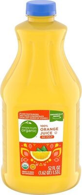 Orange No Pulp 100% Juice, Orange