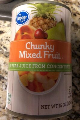 Chunky Mixed Fruit In Pear Juice From Concentrate, Chunky Mixed Fruit