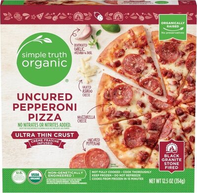 Uncured Pepperoni Ultra Thin Crust Pizza, Uncured Pepperoni