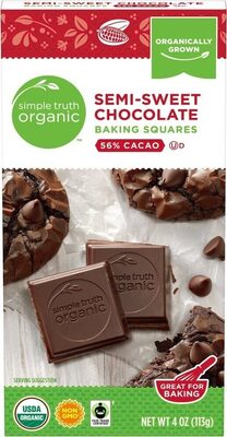Semi-Sweet 56% Cacao Baking Squares Chocolate, Semi-Sweet