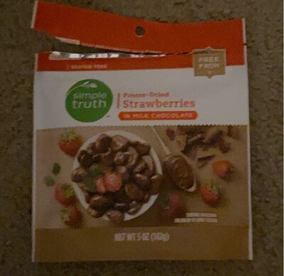 Freeze-Dried Strawberries In Milk Chocolate, Freeze-Dried Strawberries