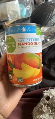 No Sugar Added Mango Slices In Mango Juice, Mango Juice