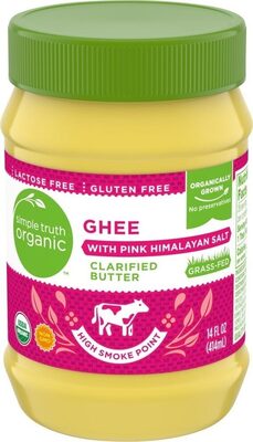Ghee Clarified Butter With Pink Himalayan Salt, Pink Himalayan Salt