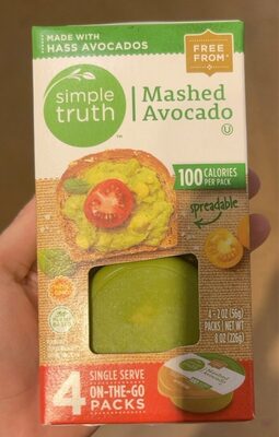 Mashed Avocado On-The-Go Packs