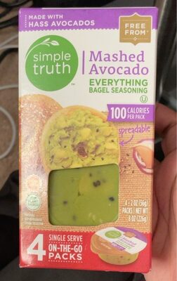 Mashed Hass Avocado Everything Seasoning, Mashed Hass Avocado