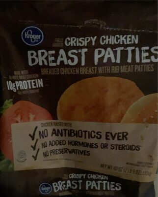 Fully Cooked Breaded Crispy Chicken Breast With Rib Meat Patties, Crispy Chicken Breast