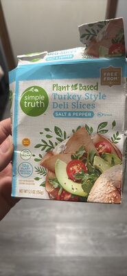 Salt & Pepper Plant Based Turkey Style Deli Slices, Salt & Pepper