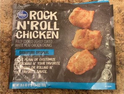 Signature Original Rock N'Roll Chicken Fully Cooked Lightly Coated White Meat Chicken Chunks, Signature Original