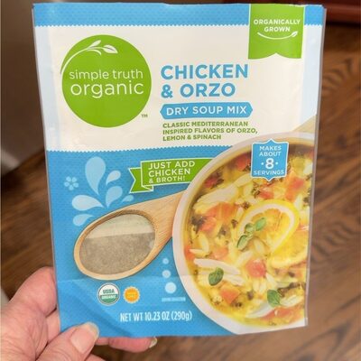 Chicken & Orzo Classic Mediterranean Inspired Flavors Of Orzo, Lemon & Spinach Dry Soup Mix, Chicken & Orzo