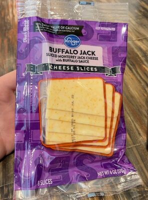 Buffalo Jack Sliced Monterey Jack Cheese With Buffalo Sauce Cheese Slices, Buffalo Jack Sliced Monterey Jack Cheese With Buffalo Sauce