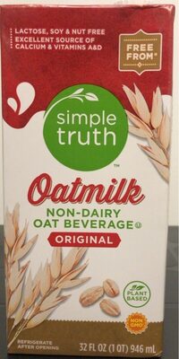 Original Oatmilk Non-Dairy Oat Beverage, Original