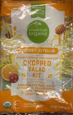 Honey Citrus With Vinaigrette Chopped Salad Kit, Honey Citrus