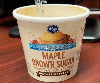 Maple Brown Sugar Flavored Instant Oatmeal, Maple Brown Sugar