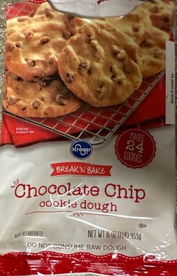 Chocolate Chip Cookie Dough Break 'N Bake Cookies, Chocolate Chip
