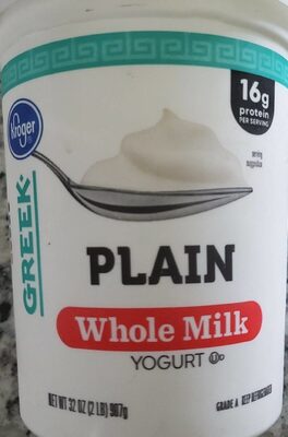 Plain Whole Milk Greek Yogurt, Plain