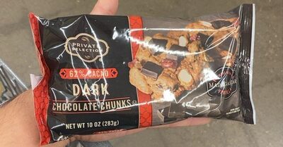 Dark 62% Cacao Chocolate Chunks, Dark