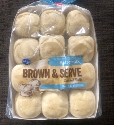 Buttermilk Brown & Serve Enriched Rolls, Buttermilk