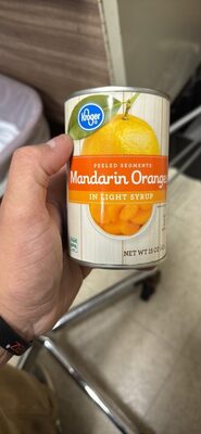 Mandarin Oranges Peeled Segments In Light Syrup