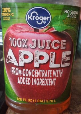 Apple 100% Juice From Concentrate, Apple