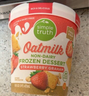 Strawberry Graham Oatmilk Non-Dairy Frozen Dessert, Strawberry Graham
