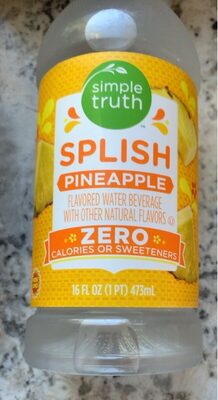 Pineapple Flavored Splish Water Beverage, Pineapple