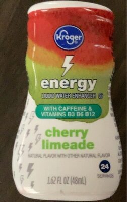 Cherry Limeade Energy Liquid Water Enhancer, Cherry Limeade