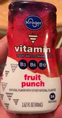 Fruit Punch Vitamin Liquid Water Enhancer, Fruit Punch