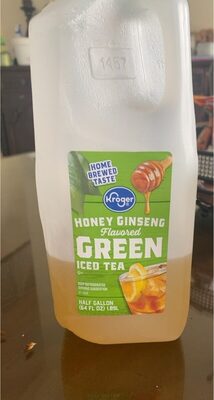 Honey Ginseng Flavored Green Iced Tea, Honey Ginseng