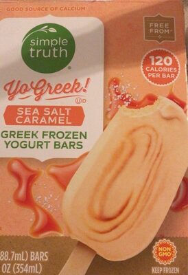 Sea Salt Caramel Greek Frozen Yogurt Bars, Sea Salt Caramel